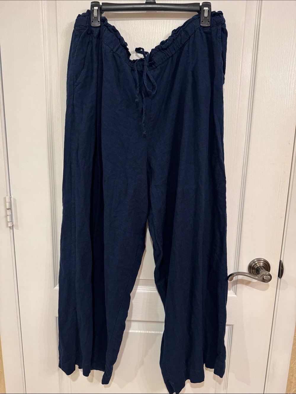 Relaxed Navy Drawstring Women's Jogger Pants